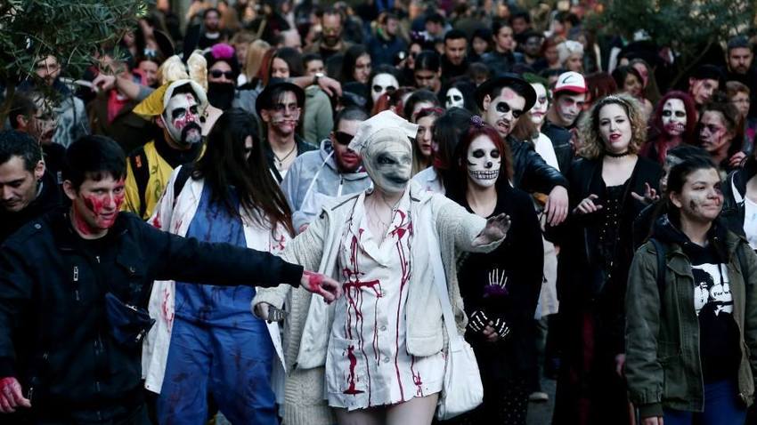 Zombie Walk Athens στο Σύνταγμα