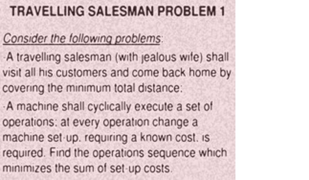 Travelling salesman