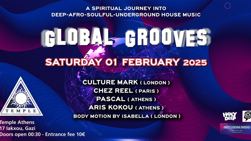 Global Grooves Party: Culture Mark, Chez Reel, DJ Pascal, Aris Kokou 